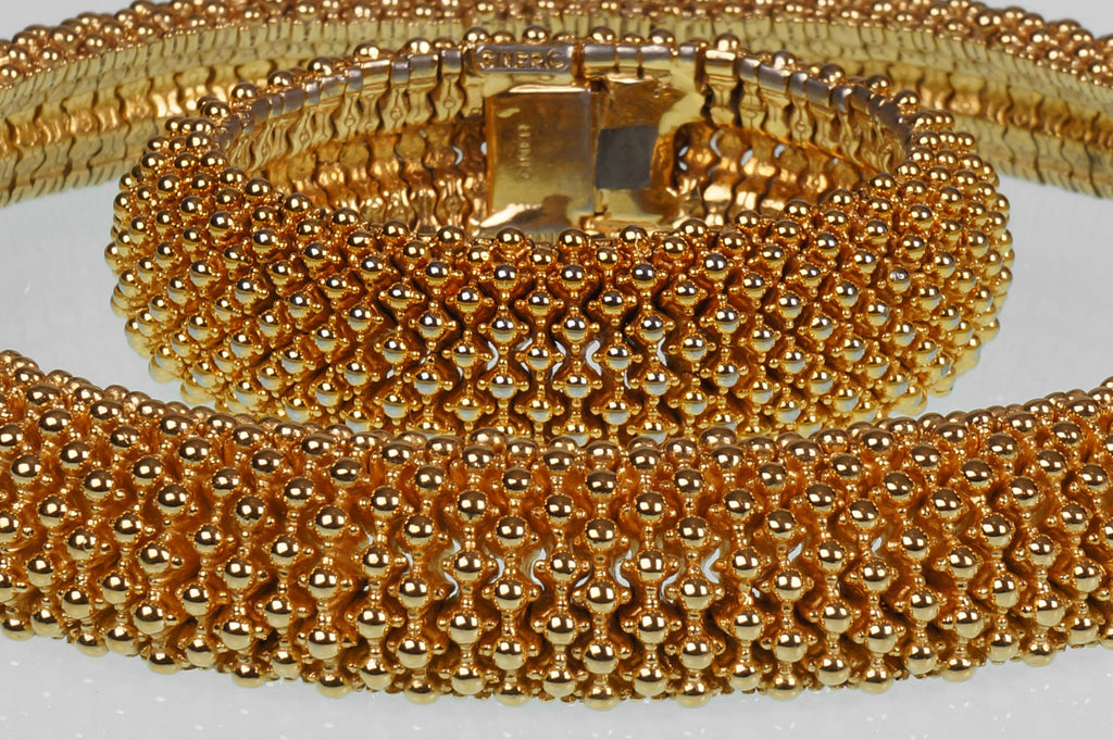 Ciner Demi Parure Necklace and Bracelet Vintage 70s Jewelry Set - Poppy's Vintage Clothing