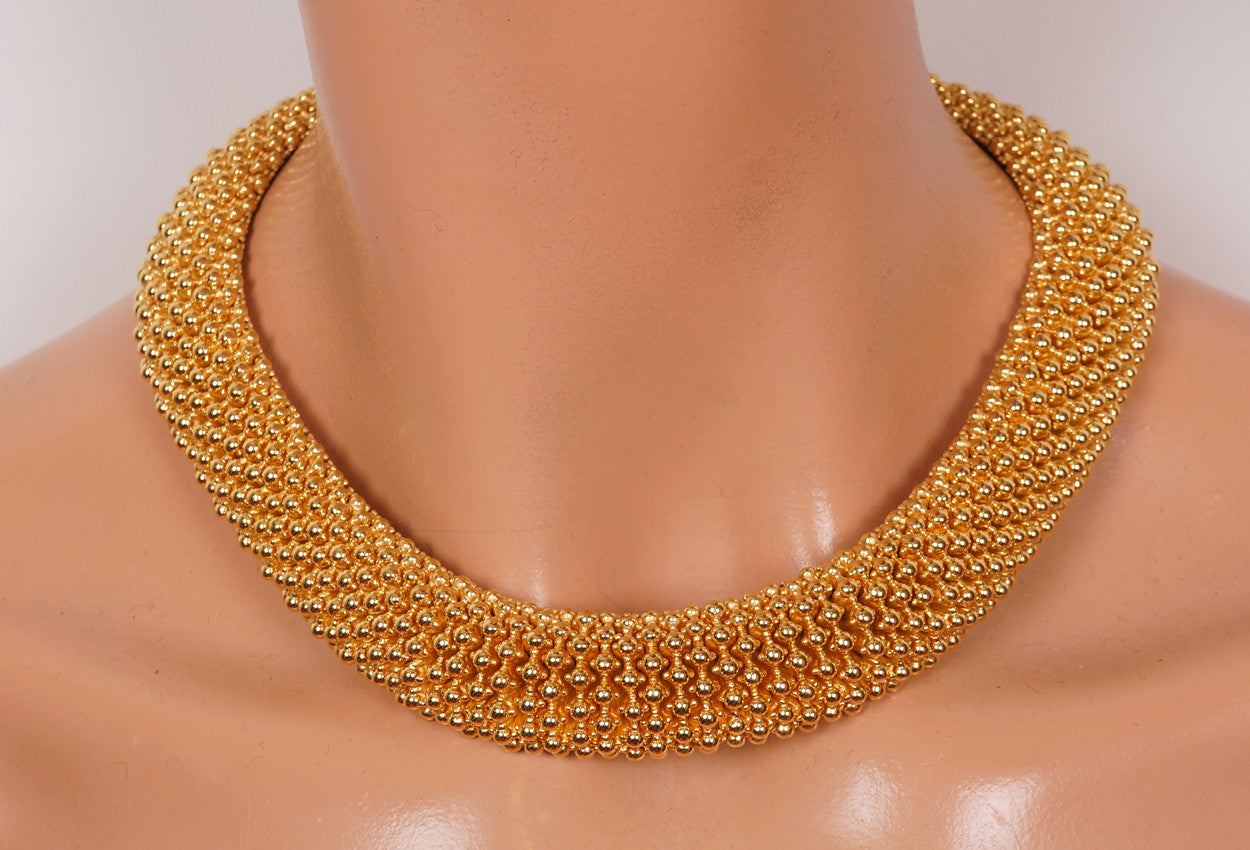 Ciner Demi Parure Necklace and Bracelet Vintage 70s Jewelry Set - Poppy's Vintage Clothing