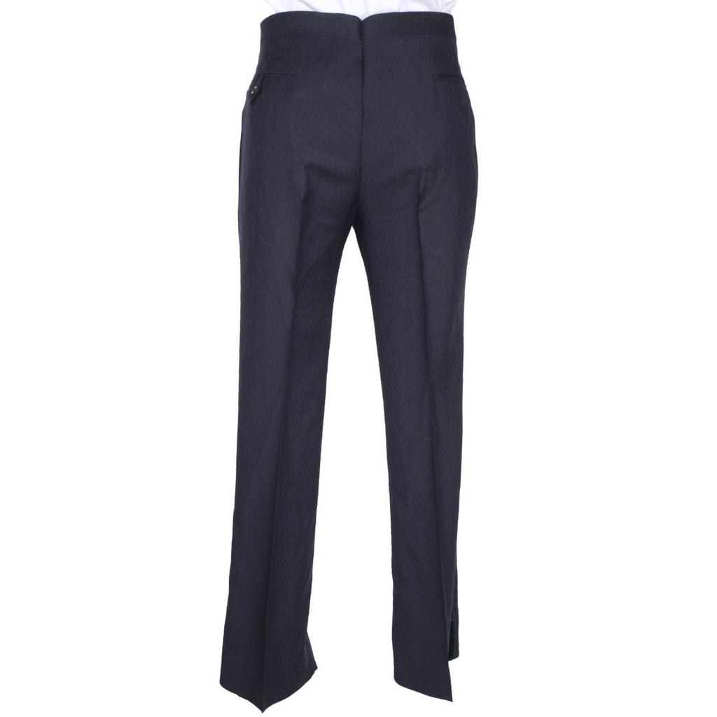 Vintage 1972 Mens Mohair Wool Tuxedo Suit Navy Blue Classy Formal Wear Size 42 - Poppy's Vintage Clothing