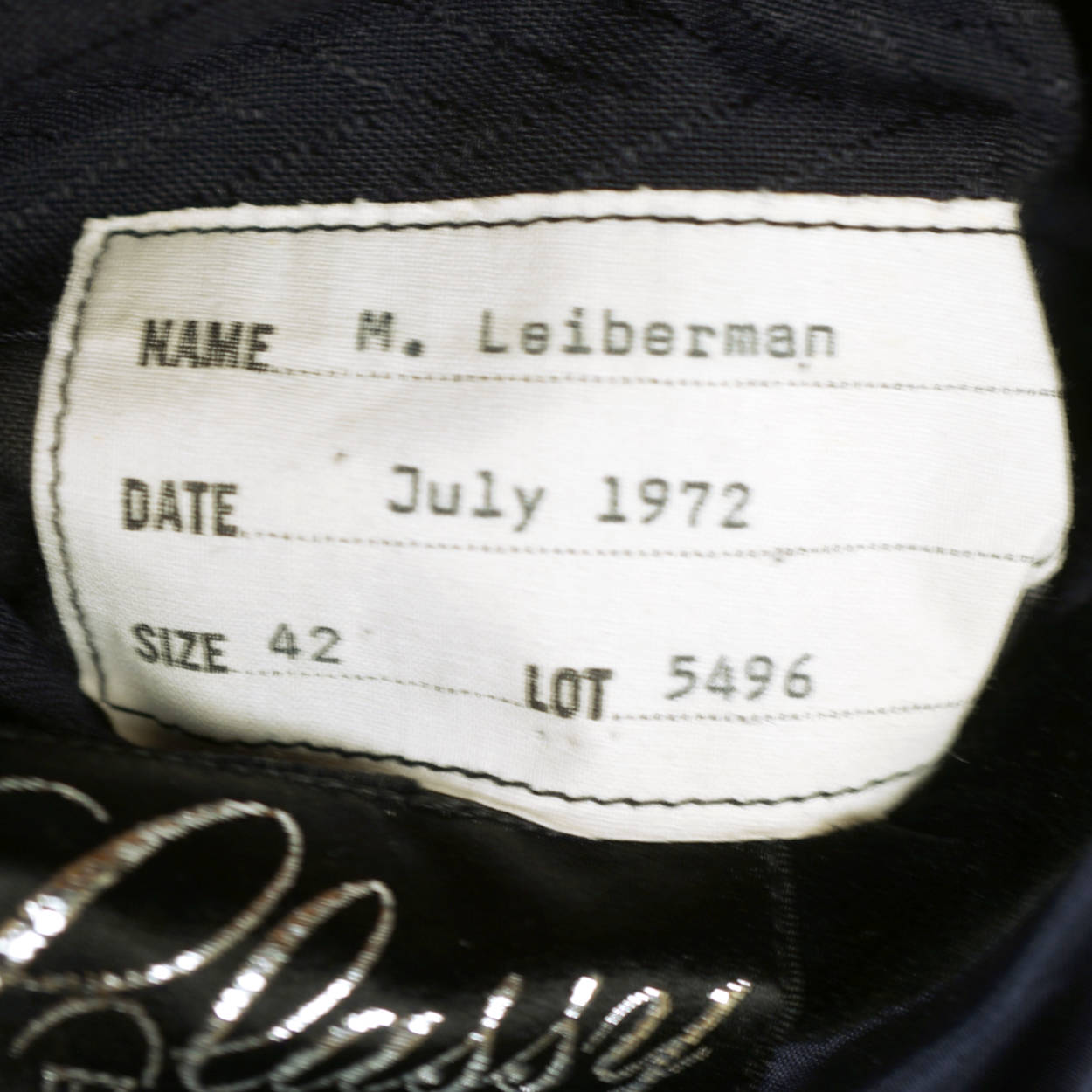 Vintage 1972 Mens Mohair Wool Tuxedo Suit Navy Blue Classy Formal Wear Size 42 - Poppy's Vintage Clothing