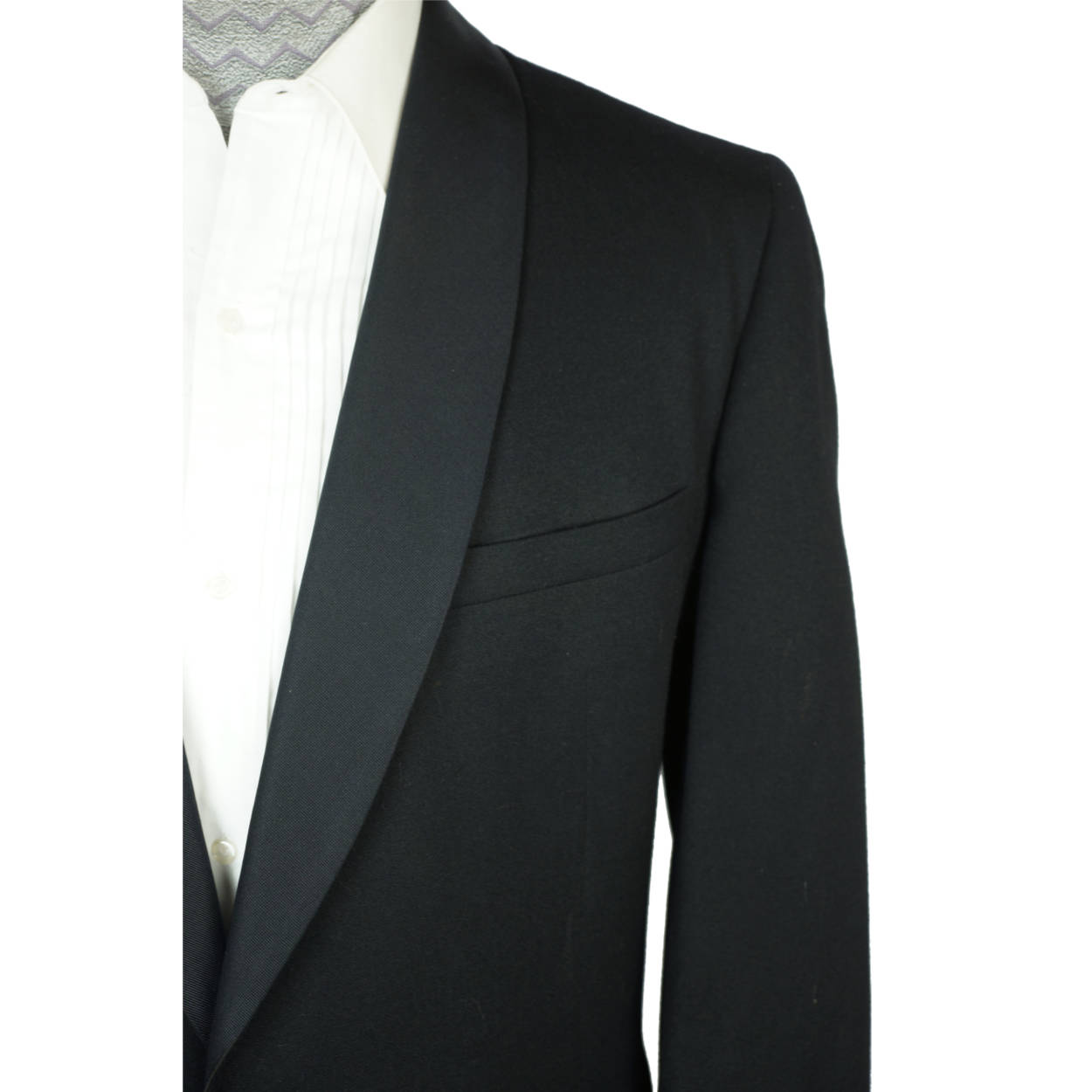 Vintage 60s Mens Formal Wear Tuxedo Wedding Suit Sz L 36” W - Poppy's Vintage Clothing