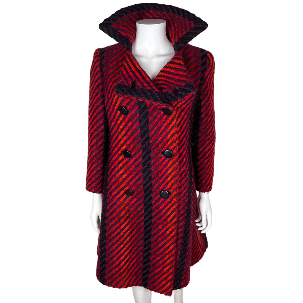 1960s Vintage Cojana Coat Liberty of London Wool Ladies Sz M