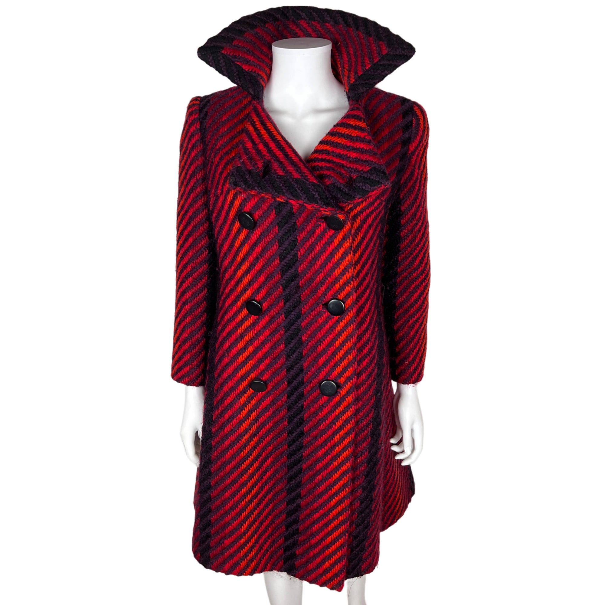 1960s Vintage Cojana Coat Liberty of London Wool Ladies Sz M