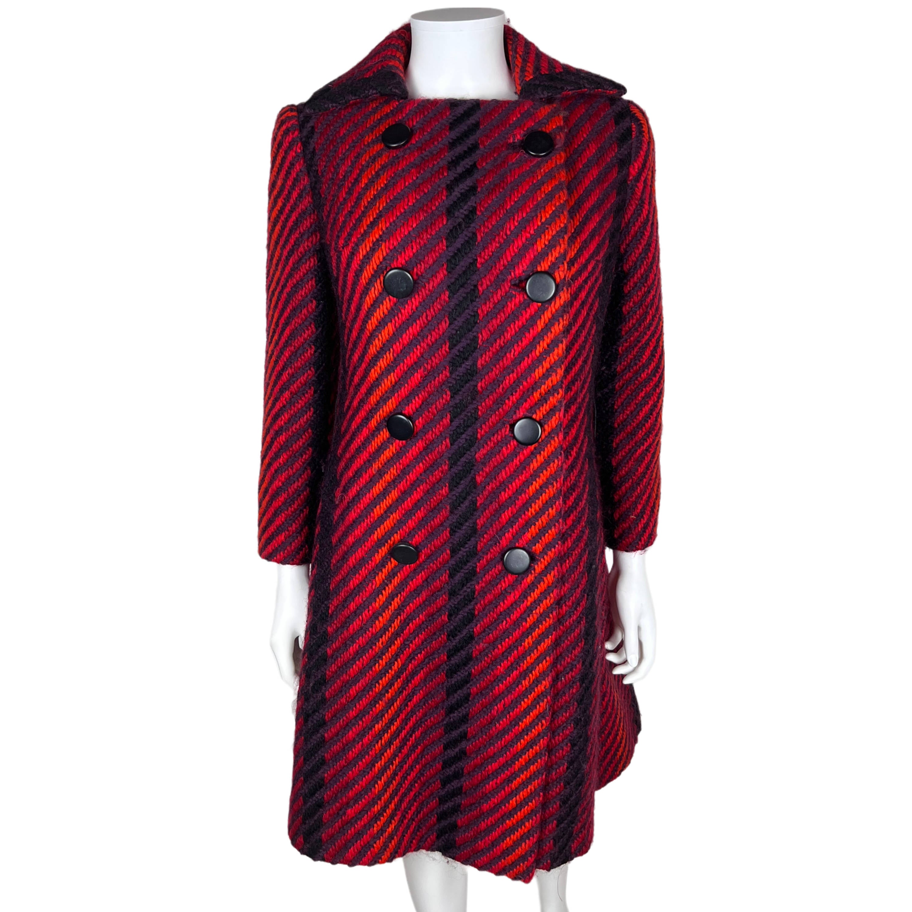 1960s Vintage Cojana Coat Liberty of London Wool Ladies Sz M
