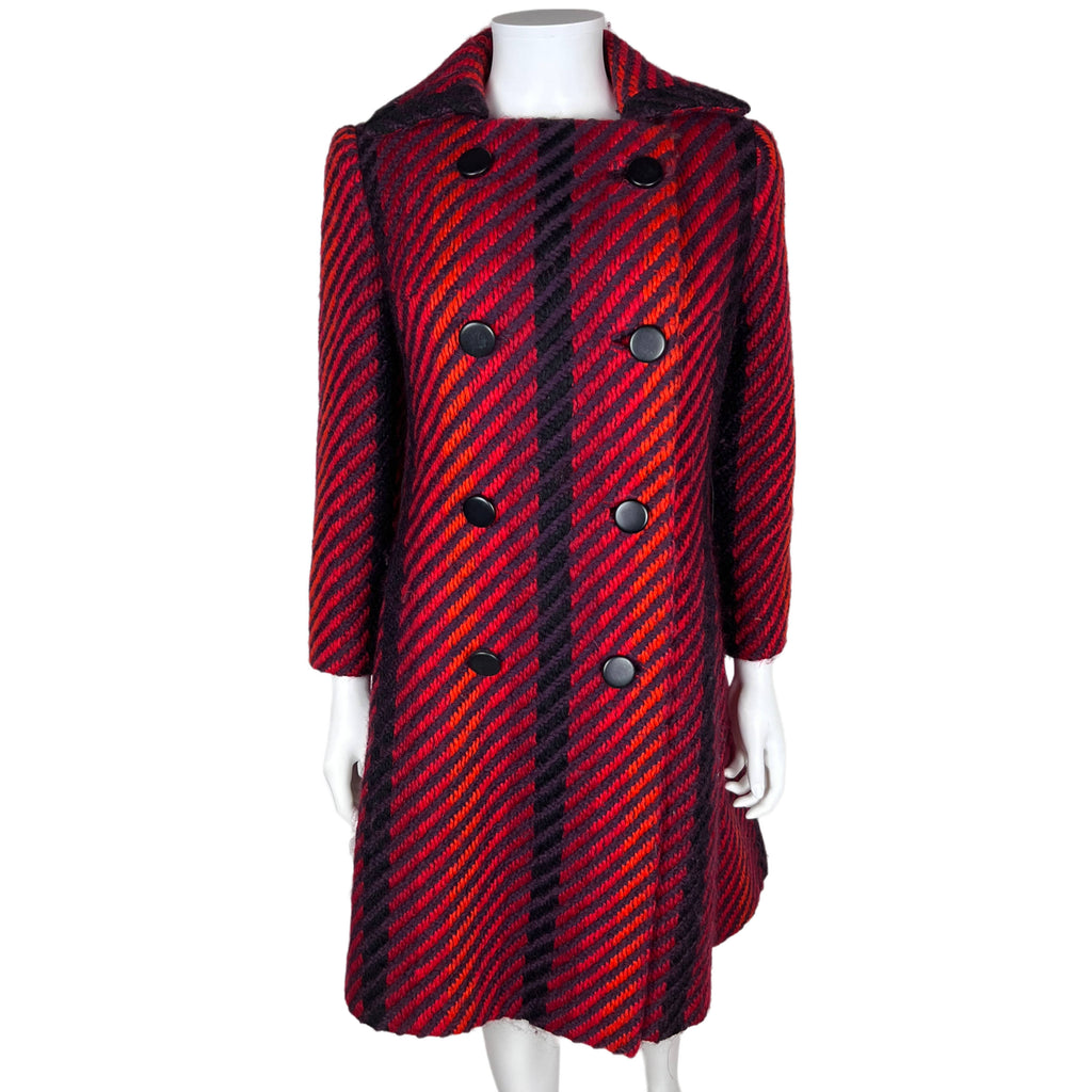 1960s Vintage Cojana Coat Liberty of London Wool Ladies Sz M