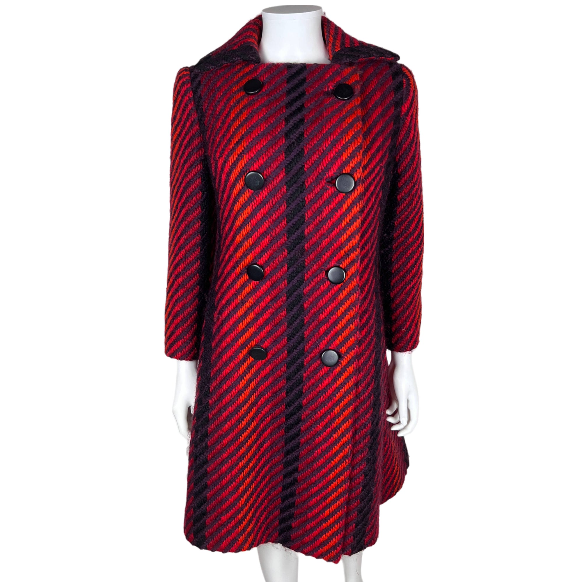 1960s Vintage Cojana Coat Liberty of London Wool Ladies Sz M