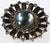 1950s Continental Rhinestone Brooch Large Cabochon Center - Poppy's Vintage Clothing
