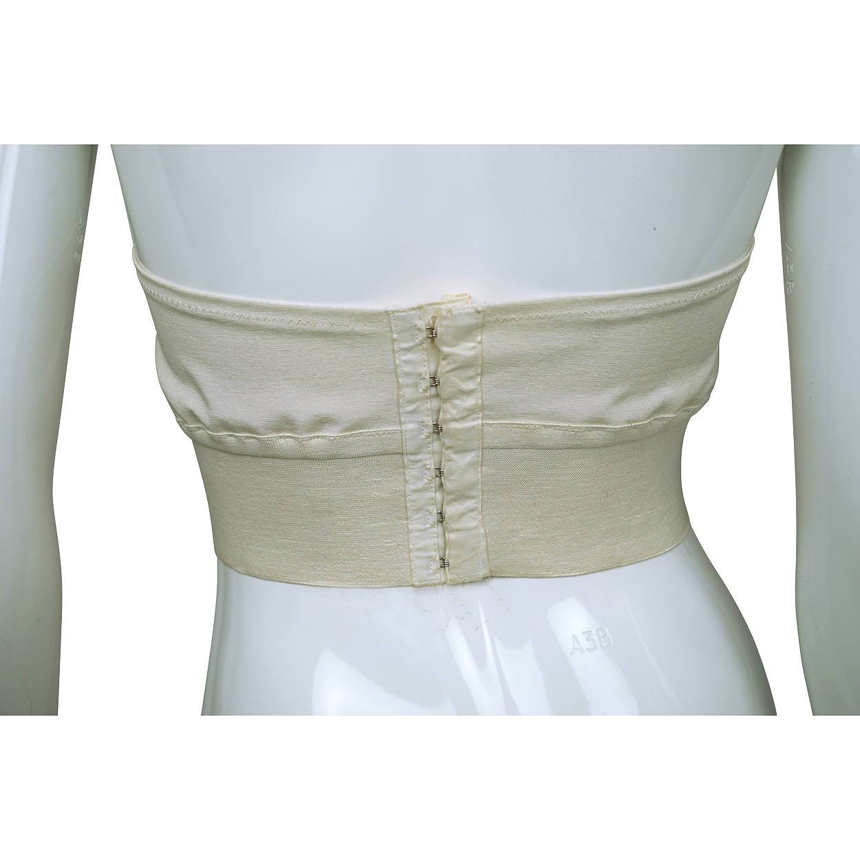 Vintage 1950s Strapless Dress Bullet Bra Corette Vanity Brassiere Montreal 34B - Poppy's Vintage Clothing