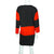 1980s Vintage Courreges Dress Red &amp; Black Colorblock Size 40 - Poppy's Vintage Clothing