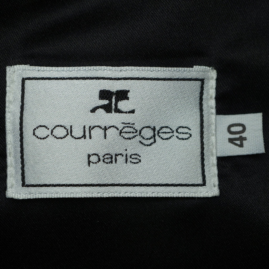 1980s Vintage Courreges Dress Red &amp; Black Colorblock Size 40 - Poppy's Vintage Clothing