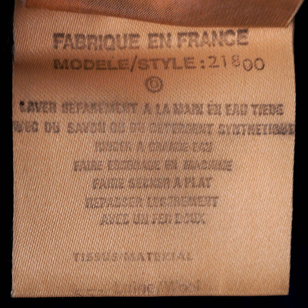 Vintage Courreges Blue Ribbed Knit Sweater 1970s Pullover Wool Blend Ladies M - Poppy's Vintage Clothing