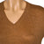 Vintage Courreges Paris Brown Knit Sweater1970s Pullover V Neck Ladies Size M - Poppy's Vintage Clothing
