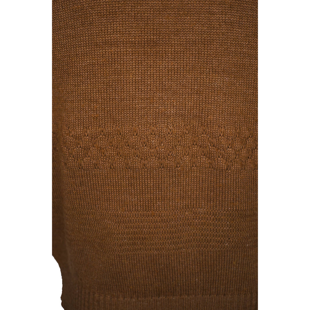 Vintage Courreges Paris Brown Knit Sweater1970s Pullover V Neck Ladies Size M - Poppy's Vintage Clothing