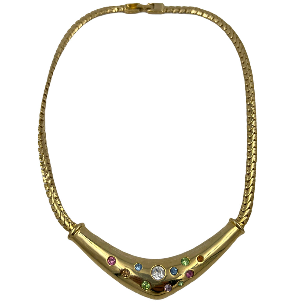 Vintage Courreges Demi-Parure Choker Necklace Earrings Set