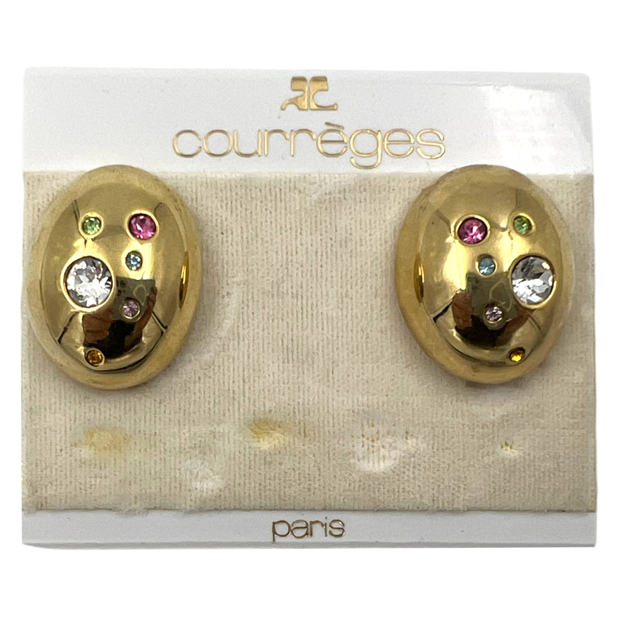 Vintage Courreges Demi-Parure Choker Necklace Earrings Set