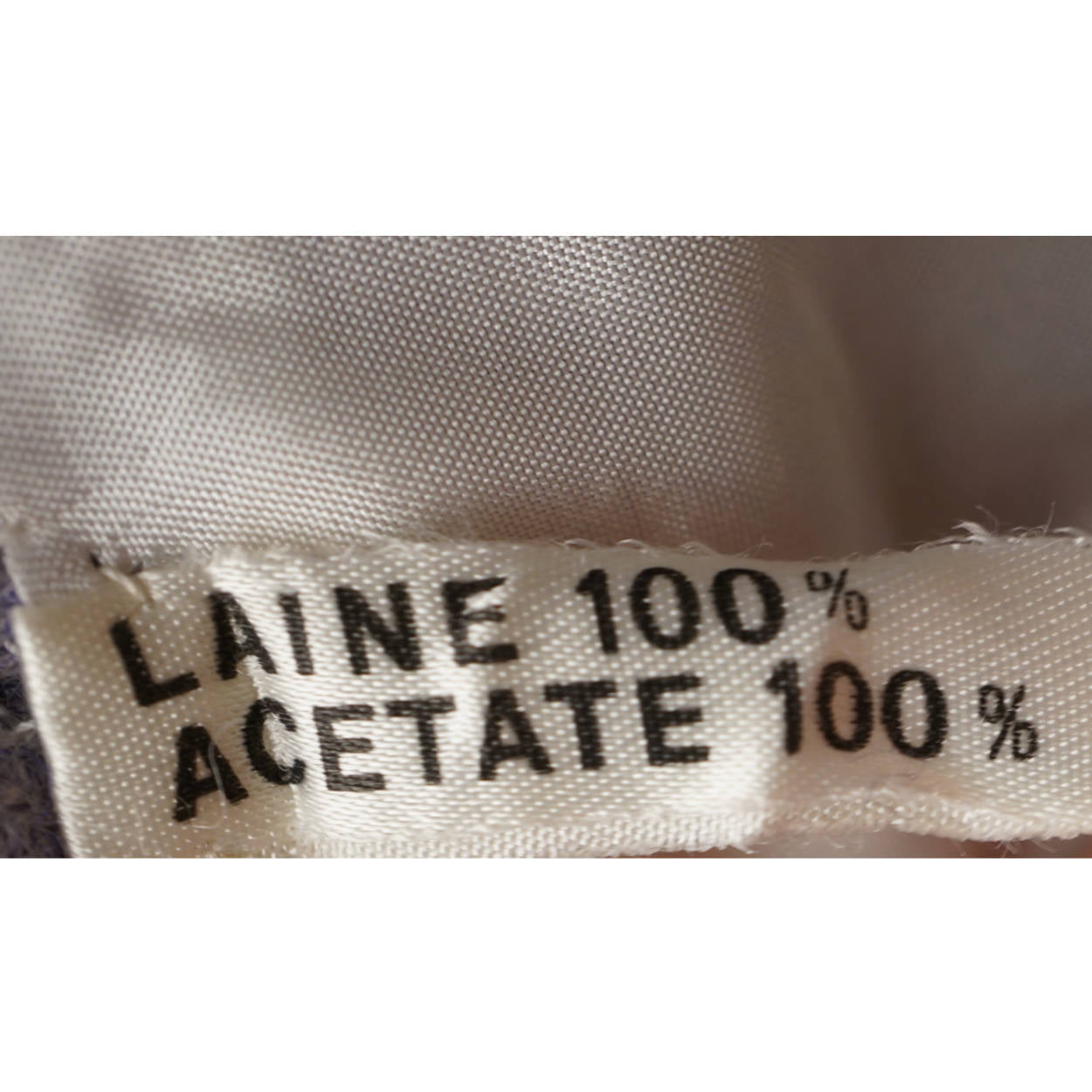 Vintage 1970s Courreges Paris Lavender Blue Wool Mini Skirt - Couture Future - Poppy's Vintage Clothing