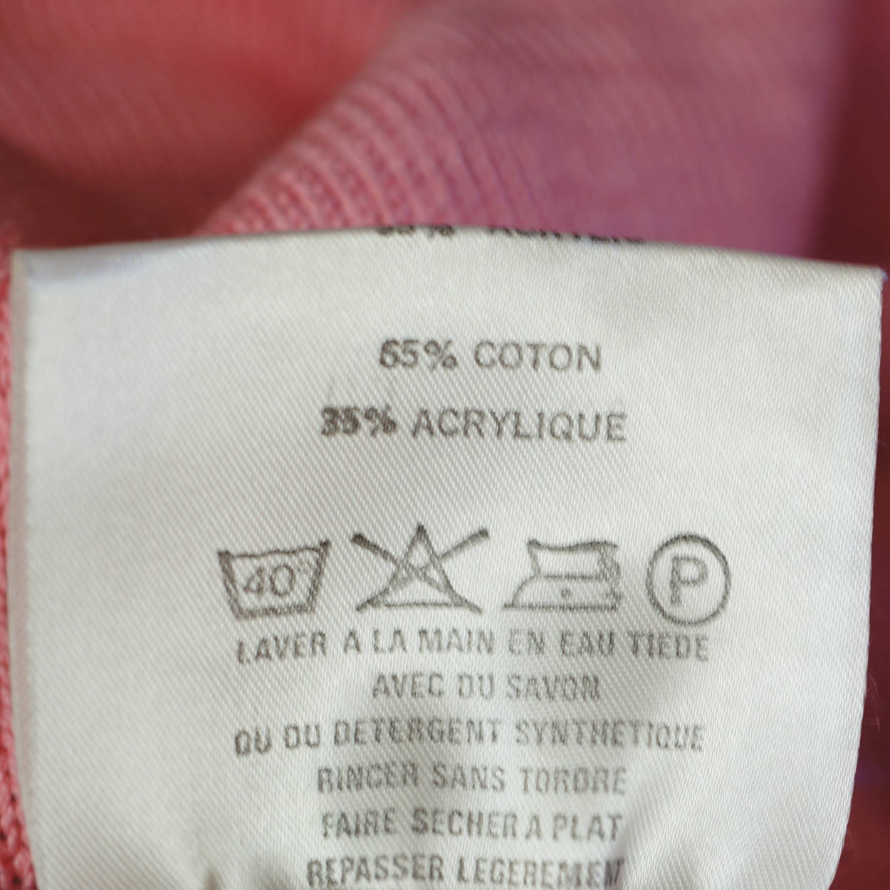 Vintage 1970s Courreges Shell Top Pink Cotton Acrylic Blend Knit Size S - Poppy's Vintage Clothing