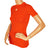 Vintage Courreges Orange T Shirt Top Size S 1970s - Poppy's Vintage Clothing