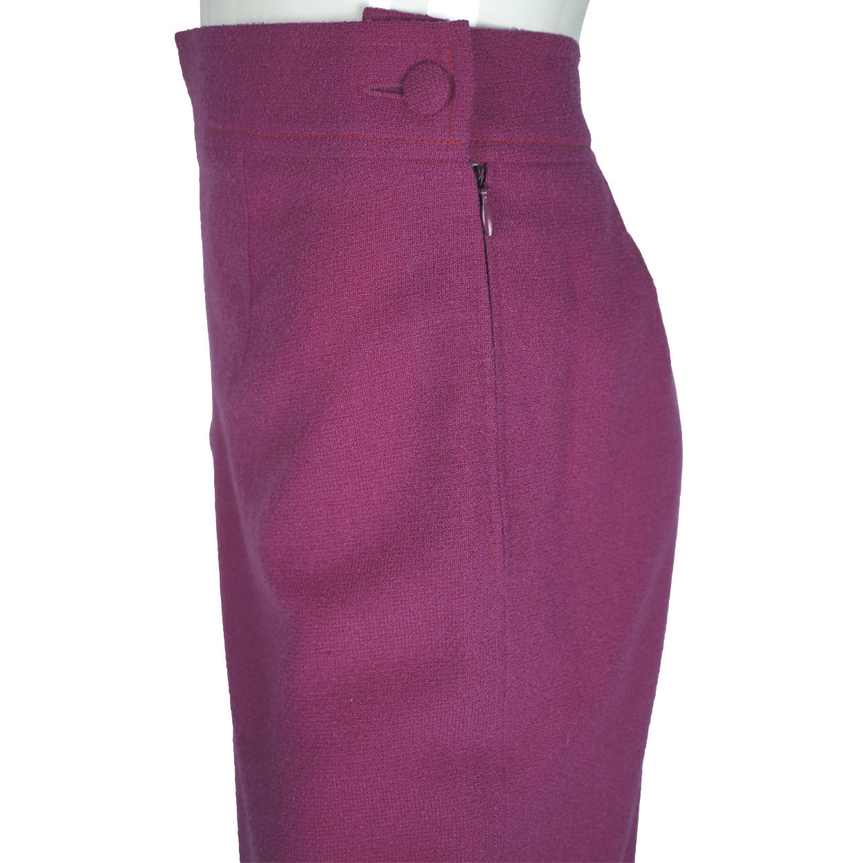 1980s Vintage Courreges Pant Suit Magenta Pink Size 44 - Poppy's Vintage Clothing