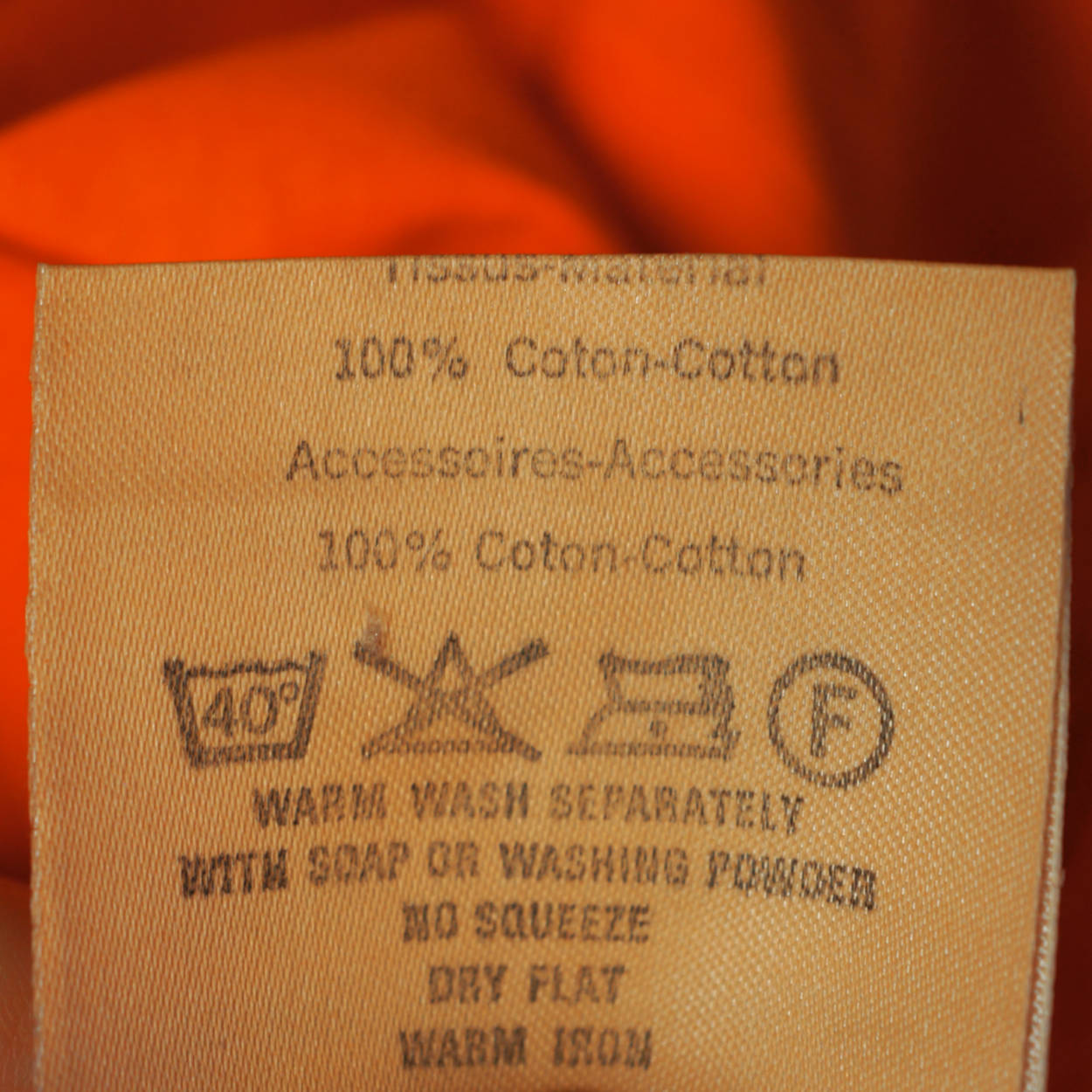 Vintage 1970s Courreges Orange Cotton Top with White Zipper Short Sleeve Size S - Poppy's Vintage Clothing