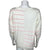 Vintage 1980s Courreges Pullover Cotton Sweater Pink White S