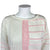 Vintage 1980s Courreges Pullover Cotton Sweater Pink White S