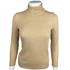 1970s Vintage Courreges Sweater Poor Boy Mock Turtleneck Sml