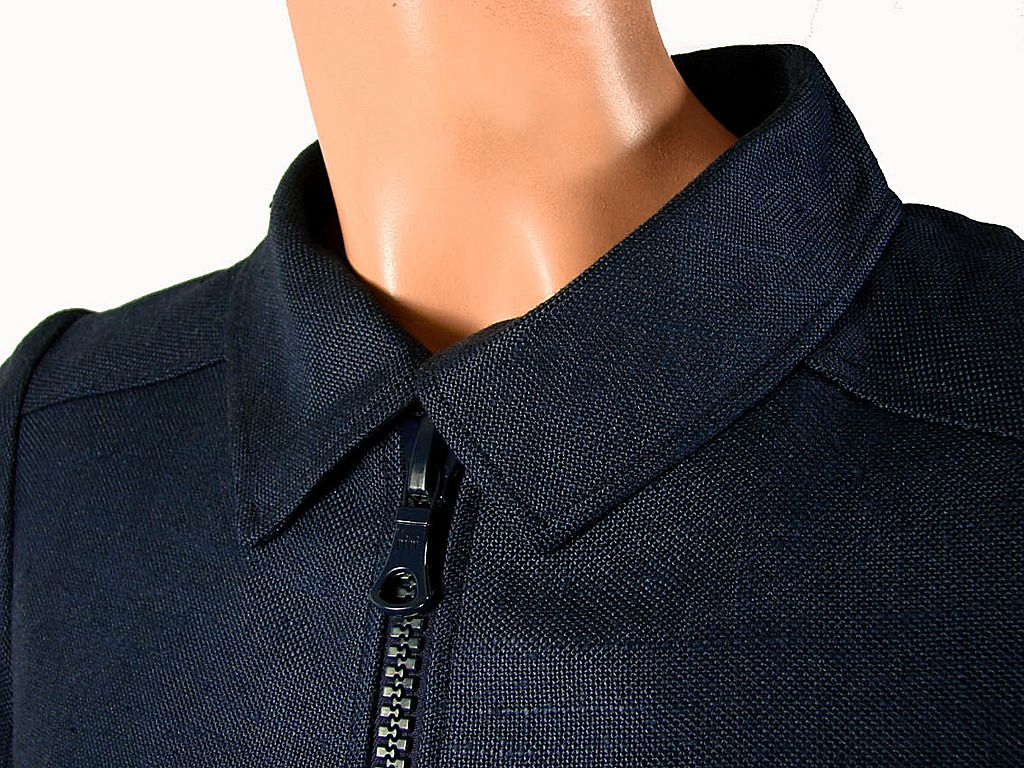 Vintage Courreges 70s Blue Rayon Jacket - S - Poppy's Vintage Clothing