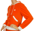 Vintage 70s Courreges Paris Orange Velour Hoodie Ladies Size S - Poppy's Vintage Clothing
