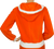 Vintage 70s Courreges Paris Orange Velour Hoodie Ladies Size S - Poppy's Vintage Clothing