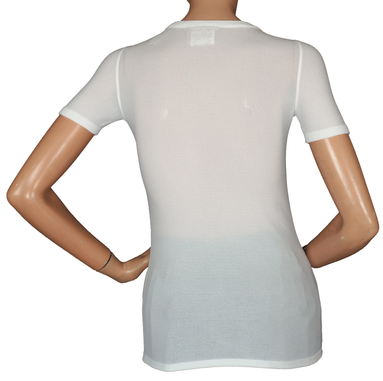 Vintage 1970s Courreges Sheer White T Shirt Size S – Poppy's Vintage 1970s Courreges Sheer White T Shirt Size S – Poppy's