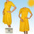 70s Vintage Top & Skirt Set by Andre Courreges in Bright Yellow Cotton Blend - Poppy's Vintage Clothing