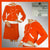 Vintage 70s Courreges Paris Orange Velour Hoodie Ladies Size S - Poppy's Vintage Clothing