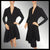 Vintage Couture Cocktail Dress Silk Crepe 1940s Fashion Size S / M - Poppy's Vintage Clothing