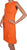 Vintage 1960s Linen Dress Orange - Cover Girl of Miami - Poppy's Vintage Clothing