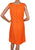 Vintage 1960s Linen Dress Orange - Cover Girl of Miami - Poppy's Vintage Clothing