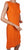 Vintage 1960s Linen Dress Orange - Cover Girl of Miami - Poppy's Vintage Clothing