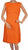 Vintage 1960s Linen Dress Orange - Cover Girl of Miami - Poppy's Vintage Clothing