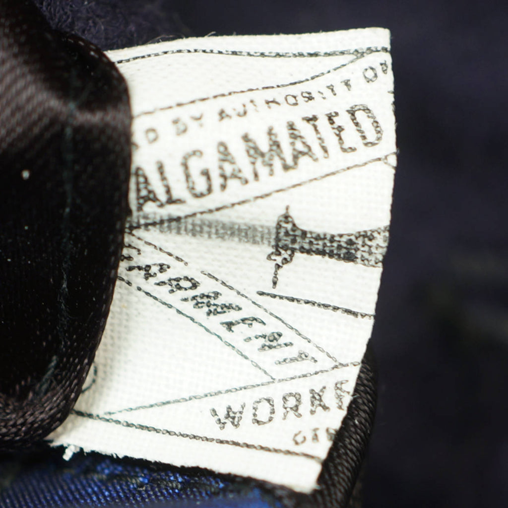 Vintage Mens Overcoat 70s Crombie Blue Long Wool Coat Size M - Poppy's Vintage Clothing