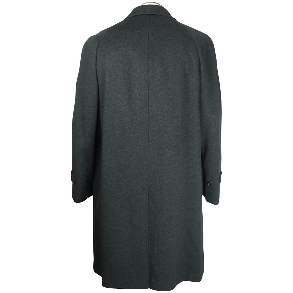 Vintage 60s Mens Overcoat Crombie Sabelere Scottish Wool Coat Size M L - Poppy's Vintage Clothing