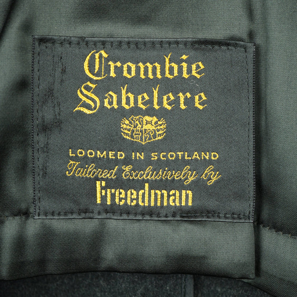 Vintage 60s Mens Overcoat Crombie Sabelere Scottish Wool Coat Size M L - Poppy's Vintage Clothing