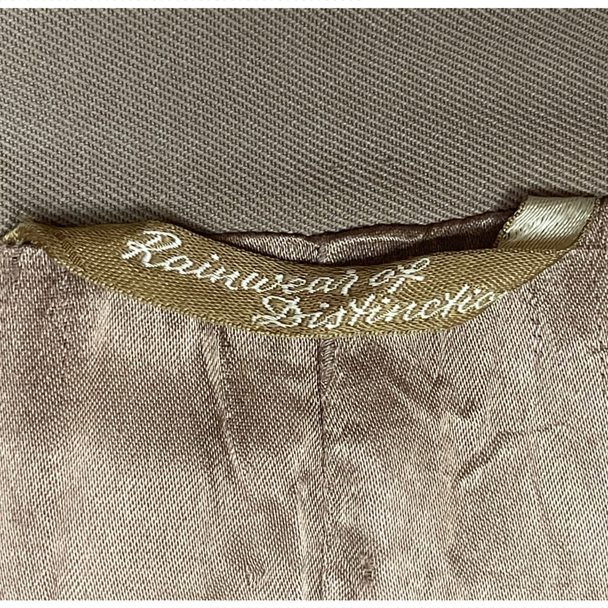 Vintage Mens 1940s Gabardine Trench Coat Crown Montreal Sz M