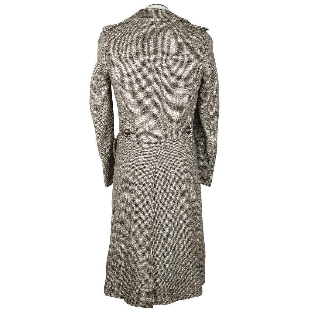 Vintage 70s Dandy Fashion Coat Tweed Wool Overcoat