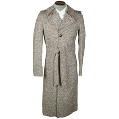 Vintage 70s Dandy Fashion Coat Tweed Wool Overcoat