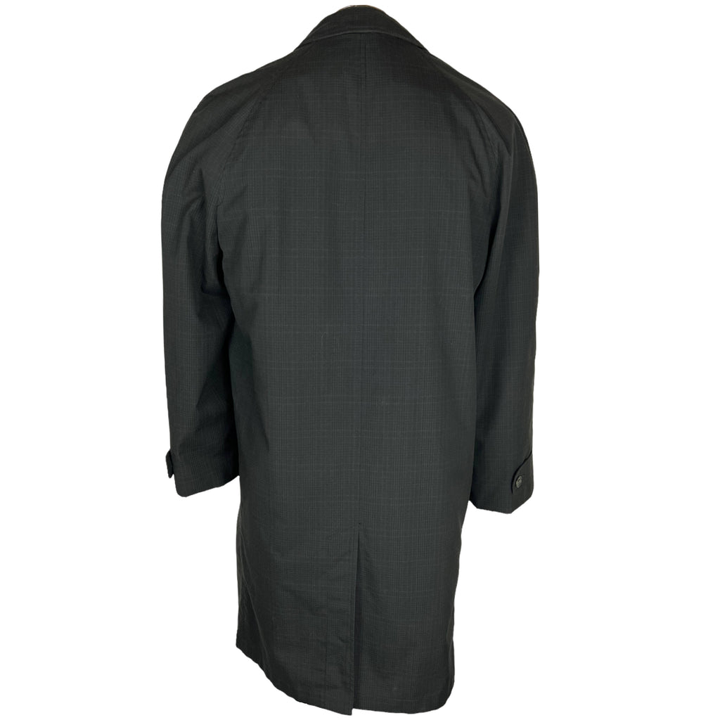 Vintage 1960s Mens Raincoat w Striped Lining Croydon Sz M L