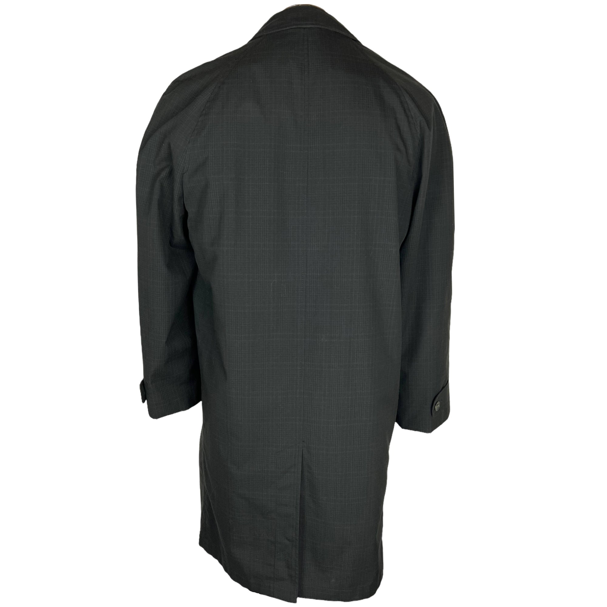 Vintage 1960s Mens Raincoat w Striped Lining Croydon Sz M L