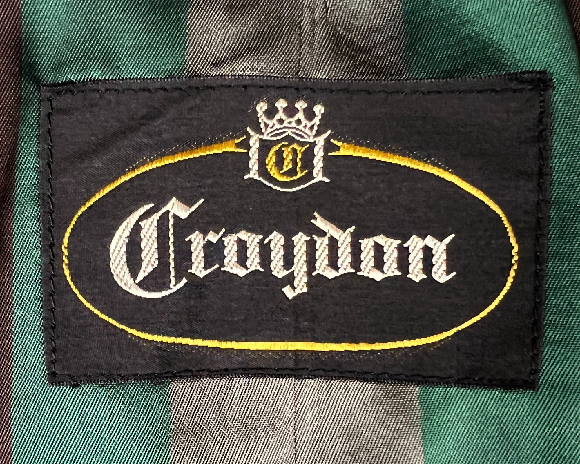 Vintage 1960s Mens Raincoat w Striped Lining Croydon Sz M L