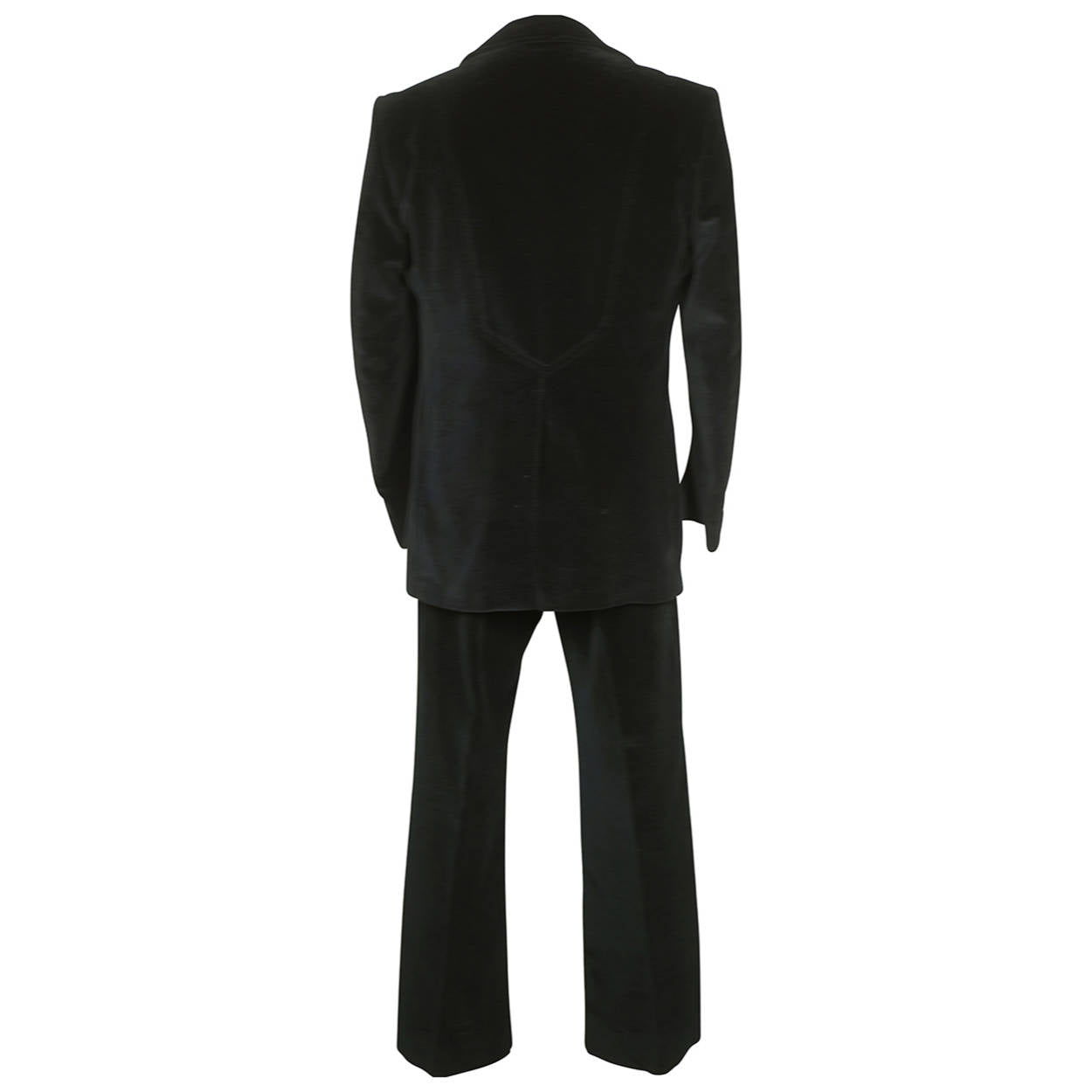 Vintage 1960s Mod Mens Dandy Suit 1969 Double Breasted Black Velvet Size  M L 42 - Poppy's Vintage Clothing