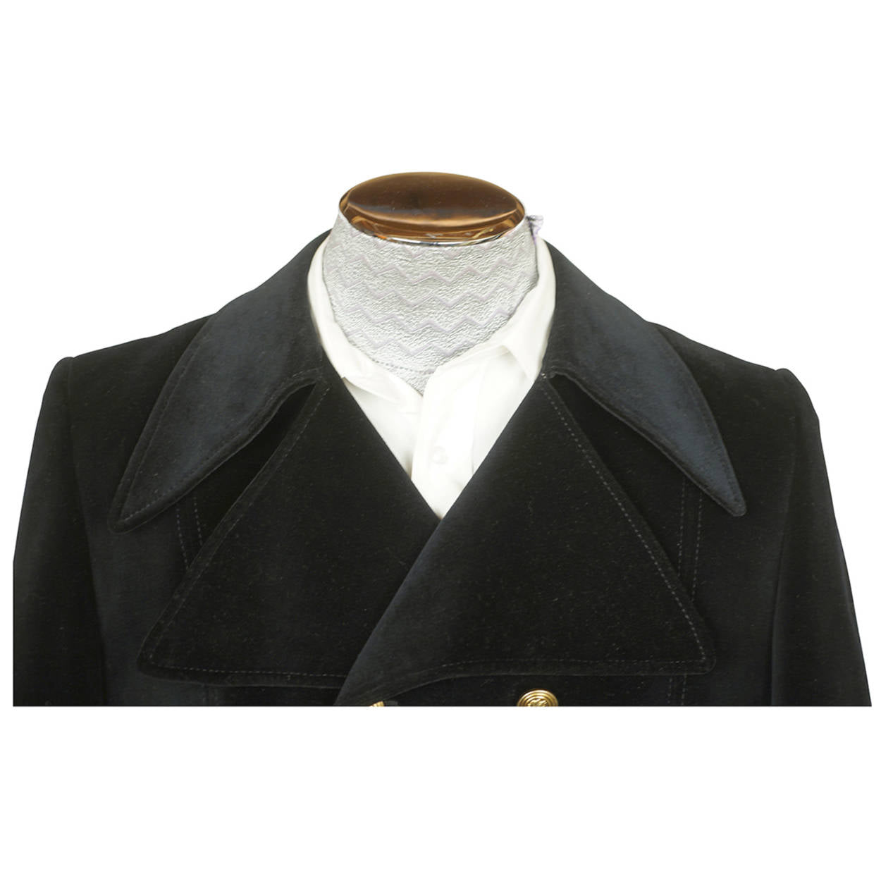 Vintage 1960s Mod Mens Dandy Suit 1969 Double Breasted Black Velvet Size  M L 42 - Poppy's Vintage Clothing