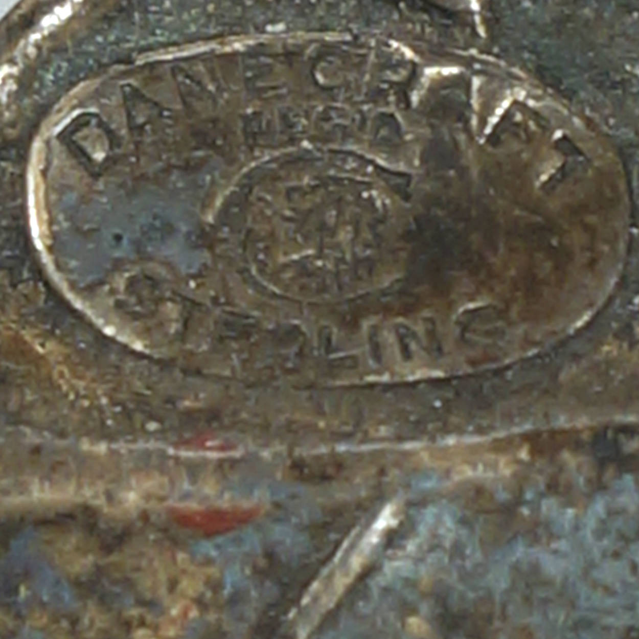 Danecraft Sterling Silver Pin Flower Brooch circa 1930s Canadian Mark - Poppy's Vintage Clothing